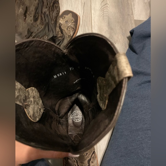 Lucchese Boots Women's Size 10 C Brown and tan Leather - Picture 7 of 14